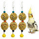 Pinvnby 3 Pcs Bird Treats Natural Bird Crunch Treats Grain Mixed Cockatiel Snacks Hanging Parrot Chewing Toy For Parakeet Conure Lovebird Budgie Finch Canary
