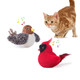 Potaroma Cat Toys Chirping Birds 2 Pcs With Catnip Silvervine Interactive Cat Kicker Lifelike Birdie Tweets Indoor Kitty Kitten Exercise Toys 4.0"