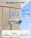 REOLINK RLC-410W - Security Camera Outdoor, 4MP Plug-in WiFi Security Cameras System for Home, 2.4/5Ghz WiFi, Night Vision, IP66 Waterproof, Smart Person/Vehicle Detection, Works with Google Assistant
