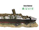 Slocme Aquarium Titanic Shipwreck Decorations - Resin Material Ship Decorationsã¯Â¼Å’Fish Tank Sunken Ship Ornament Aquarium Environment Friendly Decorations