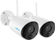 REOLINK 3MP Cameras for Home Security Outside, No Hub Needed, Rechargeable Battery Powered, People/Vehicle Detection, 2.4GHz WiFi, Local Storage, Compatible with Alexa, Argus Eco (Pack of 2)
