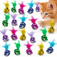 Sungrow Cat Crinkle Balls Shiny Mylar Crinkler Stress-Relief Toy For Kittens Interactive & Engaging Keeps Grown-Up Cats Active Encourages Multi-Cat Play Provides Endless Entertainment 6 Pcs