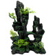 Tfwadmx Aquarium Mountain View Moss Tree Rock Cave Fish Tank Stone Ornament Landscape Decoration With Small Plants