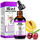 Vosifsdiy Cat Multivitamin15 In 1 Cat Vitamins Liquid Drops Supplements For Heart Health Bones Joint Skin & Coat Bladder Immune System Support 60Ml