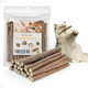 Wolover Silvervine Sticks For Cats Natural Catnip Matatabi Chew Sticks Teeth Molar Chew Toys For Cat Kitten Kitty (At Least 12 Pcs)