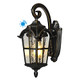 Dewenwils Dusk To Dawn Outdoor Wall Light Waterproof Exterior Light Fixture Roman 17.7" H Wall Mount Sconce Porch Lights Outside Wall Lantern For House Garage Patio E26 Socket Black