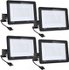Ksdhewi 100W 11000Lm Super Bright Led Flood With Excellent Color Restore Ability - Waterproof Shatterproof Energy Saving - Perfect For Indoor And Outdoor Use Light 4Pack