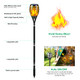 Tomcare Solar Lights Outdoor Flickering Flames Solar Torches Lights Solar Pathway Lights 8 Pack