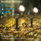 Zuckeo Low Voltage Landscape Lights Led Landscape Lighting 12V 24V Outdoor Spotlights Waterproof Garden Decorative Landscaping Lights For Patio Garden Pathway Floor Yard Decor 6 Pack Warm White 5W
