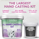 Luna Bean XL Family Hand Casting Kit Extra Large Hand Mold Kit for Families Casts Up to 6 Hands – Unique Family Gifts Ideas Parents Grandparents and Keepsake Memorial
