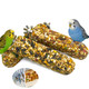 Acsist 3Pcs Parakeet TreatNatural Parrots Treat SticksVegetable & Grain Style Crunch SticksBird Treats For Cockatiel Budgies Lovebirds Canary Conure Finches