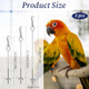 Alrhso 3 Pcs Stainless Steel Bird Cage Food Holder Parrot Fruit Vegetable Skewers Hanging Foraging Toy Bird Treats Skewer For Macaws Budgerigars Small Parrots (3 Sizes)