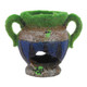 Angoily 1Pc Simulation Decoration Fish Tank Decorations Flocking Flower Pots Fish Tank Flower Pots Hiding Place Shelter Flowerpot Moss Decor Vase Aquarium