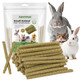 Aovrmuz Bunny Timothy Hay Chew Sticks Treats Toy 200G For Golden Hamsters-Rabbit-Guinea-Pigs-Small Animal Natural Healthy