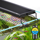 Aqqa Aquarium Light With 24/7 Sunrise Sunset Mode 9 Colors & 10-Level Brightness Full Spectrum Led Fish Tank Light With Timer For Plant Growth Freshwater Tanks (26W For 18-24 Inch Tank)