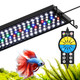Aqqa Aquarium Light With 24/7 Sunrise Sunset Mode 9 Colors & 10-Level Brightness Full Spectrum Led Fish Tank Light With Timer For Plant Growth Freshwater Tanks (26W For 18-24 Inch Tank)