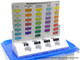 Aquameta Aquarium Test Tube Holder With Rack - For Api Freshwater Master Test Kit - 4 Slots Test Tube Rack White