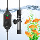 Aquamiracle Aquamiralce 15W Aquarium Heater With Compact Size Submersible Fish Tank Heater With Led Digital Display Thermostat Adjustable Fish Heater Turtle Heater For 1-3 Gallon Tanks