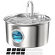 Atmziqxr Cat Water Fountain Stainless Steel: Cat Fountain For Drinking - 88Oz/2.6L Pet Water Fountain For Cats Indoor - Quiet Cats Water Bowl Dispenser - Pets Feeding & Watering Supplies - For Small Animals
