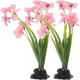 Balacoo 2 Pcs Pink Fish Tank Decor: Plastic Realistic Aquarium Plants Silk Aquarium Plants For Betta Fish Tank Landscaping Decorations (Pink 8.3 Inch)