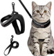 Barkbay Cat Harness And Leash SetEscape Proof Kitten HarnessStep In Adjustable Soft LightweightEasy ControlReflective Strips Comfortable For Walking Travel(PinkS)