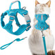 Barkbay Cat Harness And Leash Set Escape Proof For Kitten Walking Soft Adjustable Top Handle Vest Harnesses For Cats Easy Control Breathable Reflective Small Medium Large Pink Xs