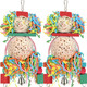 Bbjinronjy Bird Toys2Pcs Hanging Natural Soft Sola Ball Beak Chew Shred Forage Toys For ParrotsCockatielConureLove BirdsParakeetsBudgie And Other Small Birds