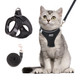 Betmaypet Cat Harness And Leash Set Soft And Breathable Vest With Reflective Strip Escape Proof Kitten Harness Easy To Wear For Cats Walking And Traveling (Purple M)