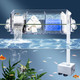 Bluecoco Premium Multi-Layer Aquarium Filter For 20 To 30 Gallon Fish Tanks: Oxygenating Water Wheel Low-Noise Operation Dual-Sided Suspension Transparent (Large)