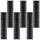 Bremorou 6Pcs Aquarium Sticker Thermometer Strip Fish Tank Thermometer Stick On Easy-To-Read Adhesive Temperature Strips Terrarium Water Temperature Test For Aquariums Brewing 61-122 (15-50 C)