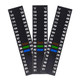 Capastec Aquarium Thermometer Strips Fish Tank Temperature Gauge Stickers Reptile Thermometer Stick-On Temperature Monitor Strips Betta Fish Tank Thermometer Strips 3Pcs