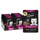 Cesar Filets In Gravy Wet Dog Food Rotisserie Chicken Flavor Filet Mignon Flavor And Wood-Grilled Chicken Variety Pack Wet Food For Dogs 1.76 Oz. Mini-Pouches 40 Count