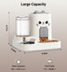 Ceye Gravity Cat Feeder 2-In-1 Gravity Cat Food And Water Dispenser Small Food Water Dispenser Set With Funny Cat Stick For Small Pets Cats Dogs Puppy Kitten Easy To Clean