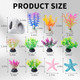 Comsun 12 Pcs Aquarium Decoration Cave Set Ceramic Fish Tank Hideaway Rock Accessories Colorful Plastic Aquarium Plants & Resin Starfish Small Fish Tank Ornaments For Pet Fish To Hideout And Rest