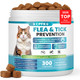 Cpfk Chewable Flea Treatment For Cats Flea And Tick Prevention For Cats Of All Breeds And Ages 300 Chewable