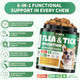 Cudory Flea And Tick Prevention For Dogs Chews 200 Soft Chews Dog Flea Chewables With Skin & Coat Support Oral Supplement For All Breeds & Ages Natural Duck Flavor