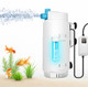 Desumg Aquarium Filter With U-V Light & Timer For 10 40 Gallon Fish Tanks Submersible Internal Filter With Flow Control Sponge Filtration & Aeration Quiet Power Pump For Freshwater Saltwater Tanks