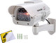 Solar Powered CCTV Security Fake Dummy Camera with Flashing Led Outdoor/Indoor Use for Homes & Business Solar Powered CCTV Security Fake Dummy Camera with Flashing Led Outdoor/Indoor Use for Homes & Business