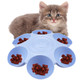 Doerdo Dd Doerdo Cat Feeding Bowl Plastic Cat And Dog Food Bowl With 6 Bowls Multiple Pet Dinner Feeder For Indoor Food And Water Blue