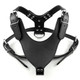 Dogs Kingdom 26"-34" Soft Leather Dog Harness Large For Pit Bull Boxer Bull Terrier Black
