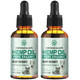 Drloton 2 Pack Hemp Oil For Dogs And Cats - Anxiety Stress Sleep Allergies Arthritis Seizures Pain Relief - Promotes Skin Hip Joint Health - Calming Drops For Aggressive Pets