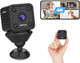 【Upgraded】 4K Mini WiFi Camera - Portable Tiny Security Camera Motion Detection Instant Alarm IR Night Version TF Card/Cloud Recording Easy Install for Nanny Pet Home Office Garage 2.4GHz 【Upgraded】 4K Mini WiFi Camera - Portable Tiny Security Camera Motion Detection Instant Alarm IR Night Version TF Card/Cloud Recording Easy Install for Nanny Pet Home Office Garage 2.4GHz