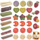Erkoon 33Pcs Bunny Chew Toys For Rabbits Teeth Natural Rabbit Toys Apple Wood Sticks Carrot Timothy Grass Treats For Small Pets Hamster Chinchilla Guinea Pig Dental Care And Treat Teething Toys