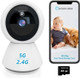 Wifi Camera Indoor Security Camera 2K 5Ghz & 2.4Ghz Security Camera Cameras For Baby/Elder/Dog/Pet Camera With Phone App Smartphone