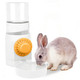 Flying Dove Bring Love To You Hanging Pet Water Dispenser17Oz Rabbit Guinea Pig Water Bottle Water Bowl For Cats Dogs Ferret Small Animals (Blue)