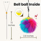 Fokauiwo Interactive Cat Toys For Indoor Cats Self-Play Hanging Door Toy For Kitten Adjustable Height Exercise Bell Ball To Keep Kittens Active