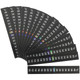 Frcolor Aquarium Thermometer Strip - Liquid Crystal Temperature Sticker For Fish Tank Easy To Use Color Changing Design 5.11 X 0.7 Inches For Accurate Temperature Monitoring