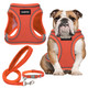 Gamuda Small Dog Harness Collar And Leash Set Step In No Chock No Pull Linen Fabric Soft Mesh Dog Vest Harnesses Reflective For Dogs Puppy Cats Kitten Rabbit (Black Xxs)
