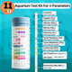 Gaoqsemg Aquarium Water Test Kit 11 In 1100 Counts Ammonia Aquarium Test Kits Fish Tank Test Strips Freshwater & Saltwater Ph Testing Strips For Ammonia PhHardnessNitriteNitrateChlorine