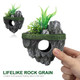 Garneck 2Pcs Floating Moss Rocks For Aquarium - Artificial Resin Suspended Stone Decor For Fish Tank Landscape - For Creating A Natural Underwater Environment